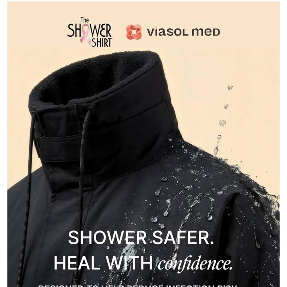 NWT S/M Adjustable The Shower Shirt for Surgery Recovery